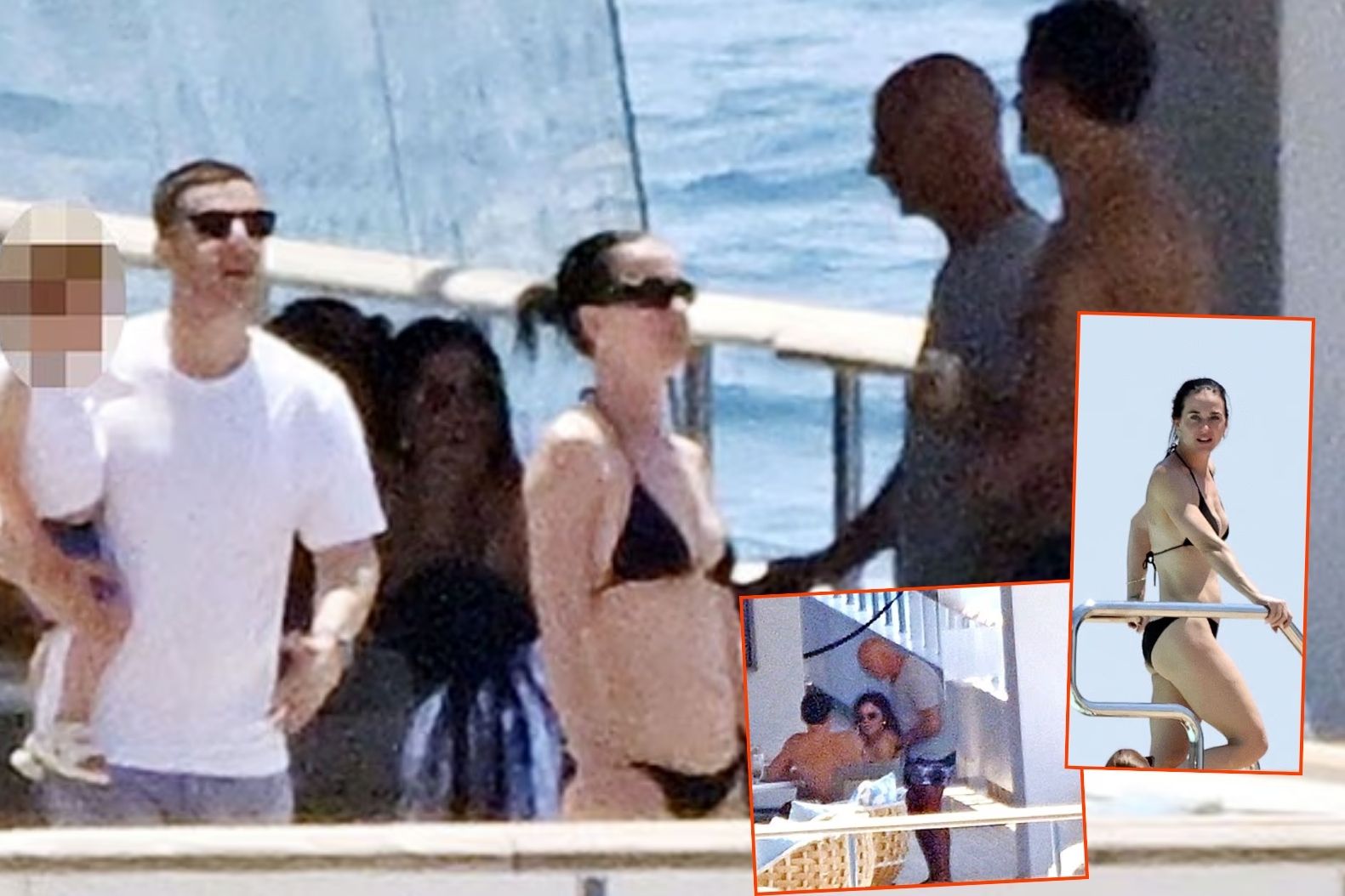 Kısa süre önce ayrılan Katy Perry ve Orlando Bloom, yeni evli çift Jeff Bezos ve Lauren Sanchez'i lüks yat Koru'da ziyaret etti