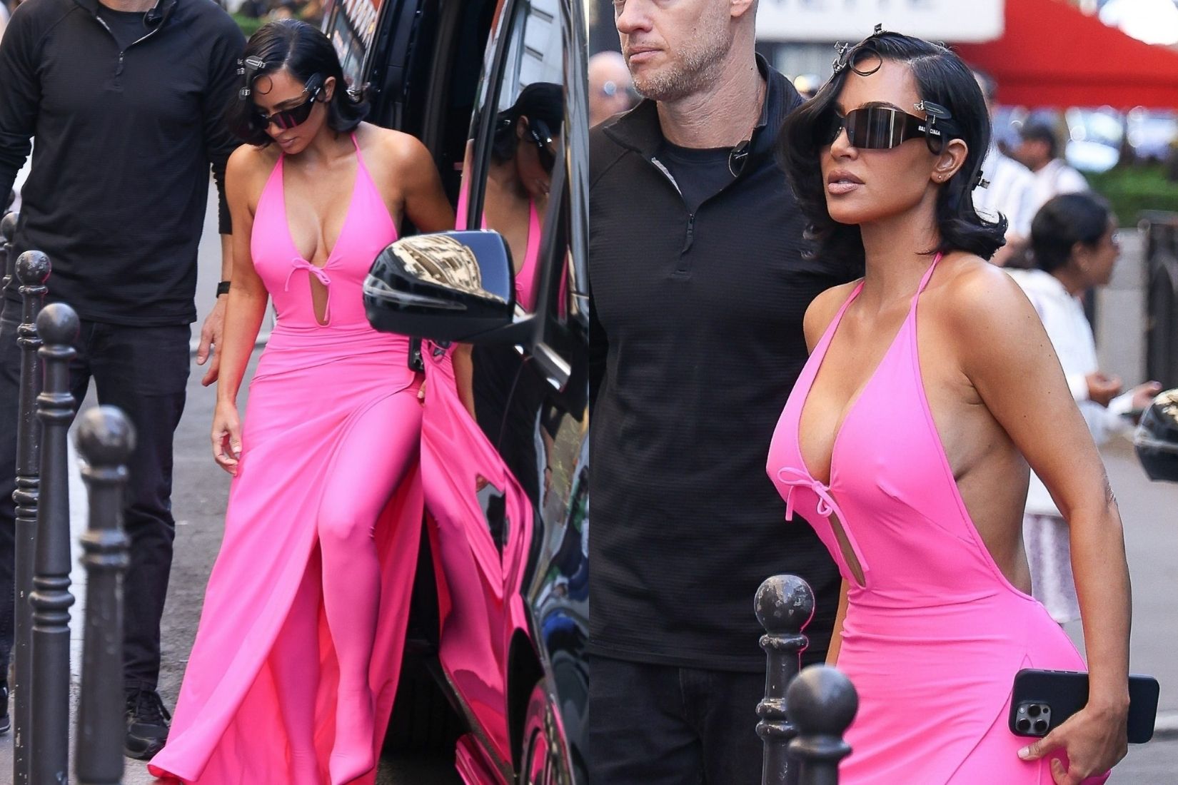 Kim Kardashian, pembe elbisesiyle 'Balenciaga Barbie'si oldu