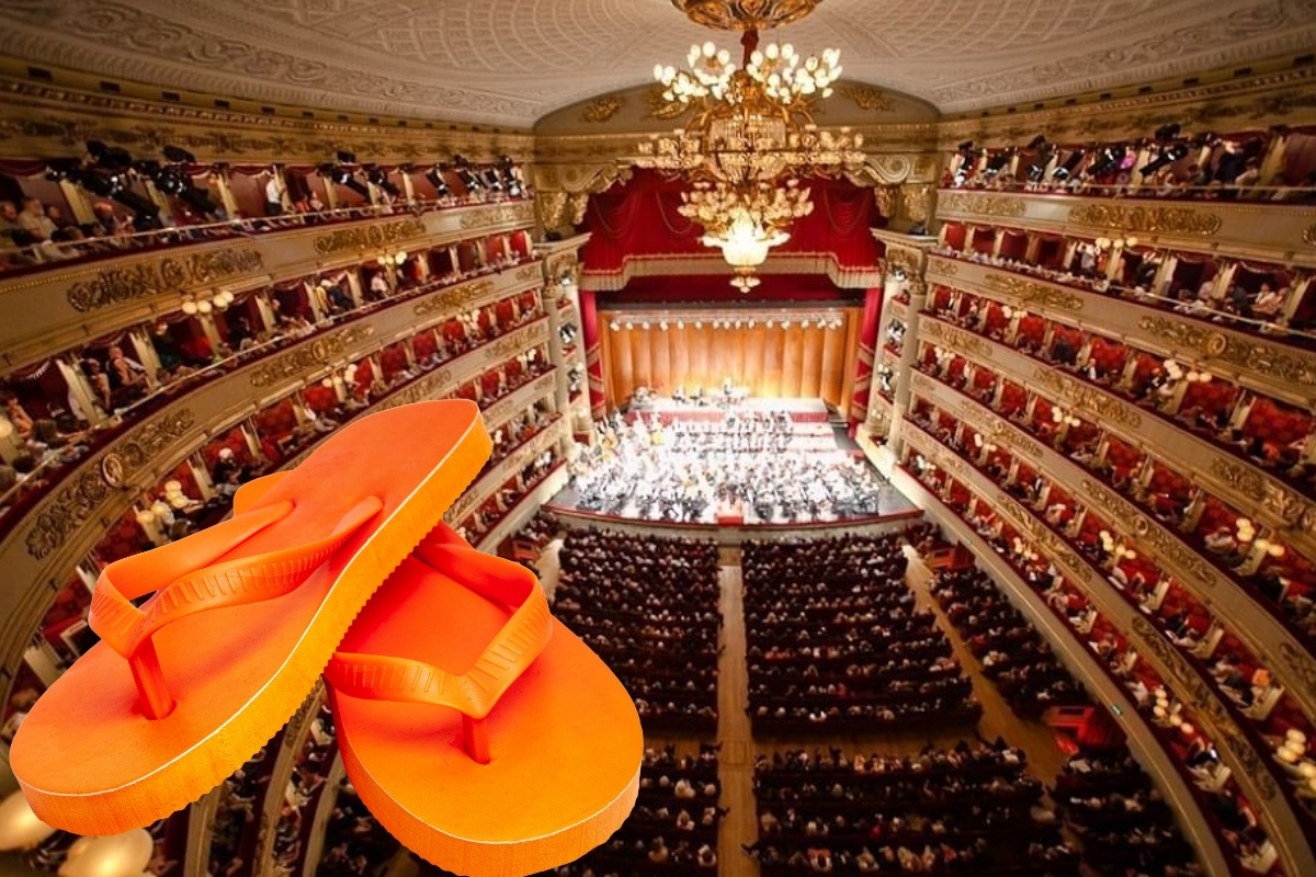 Milano’daki La Scala Operası, parmak arası terlikle gelen izleyicilere kapılarını kapatıyor