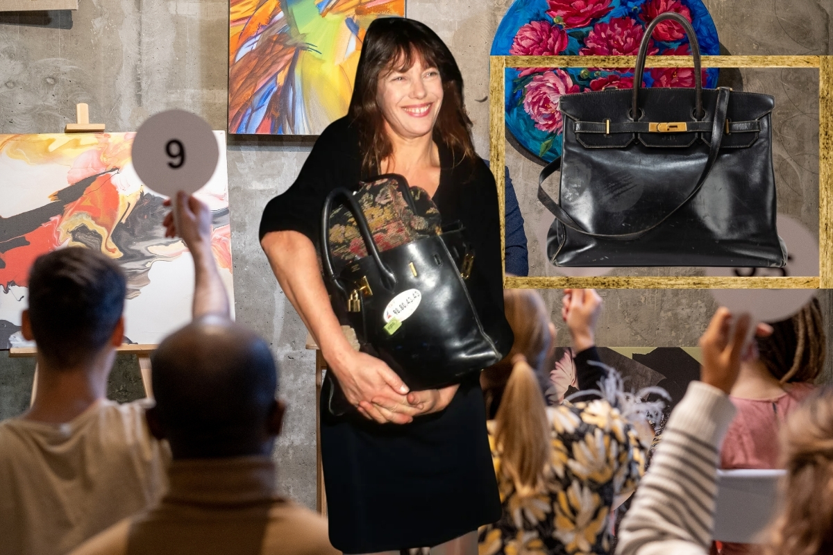 Jane Birkin’e ait orijinal Birkin çantası Sotheby’s Paris müzayedesinde satışa çıkıyor