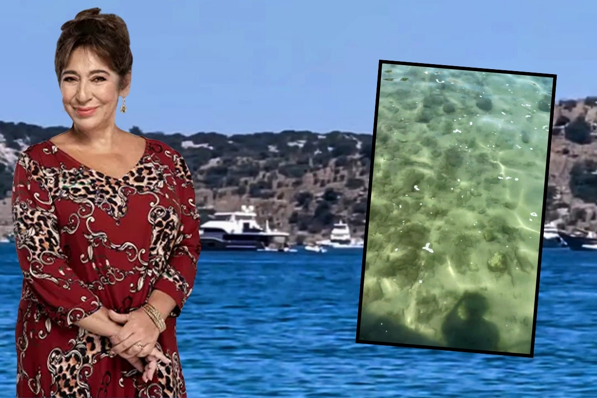 Oyuncu Melek Baykal, Bodrum'daki deniz kirliliğine isyan etti