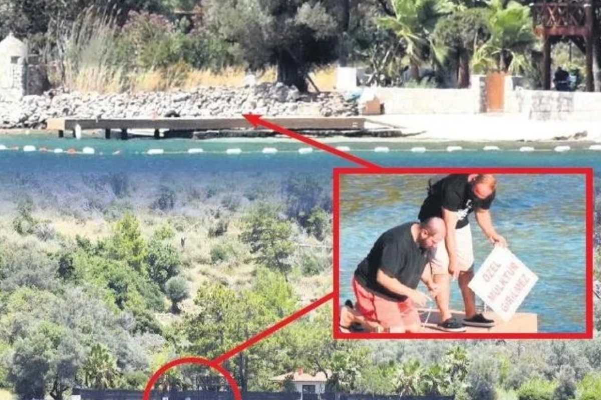 Komedyen Şahan Gökbakar’ın kıyıya yaptırdığı ruhsatsız iskele yıkıldı