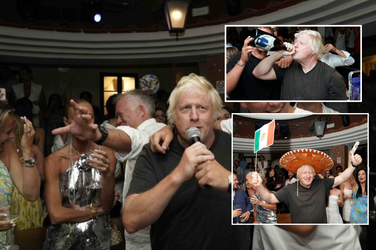 Aslen Çankırılı olan eski İngiltere Başbakanı Boris Johnson, İtalya’da sabaha kadar eğlendi