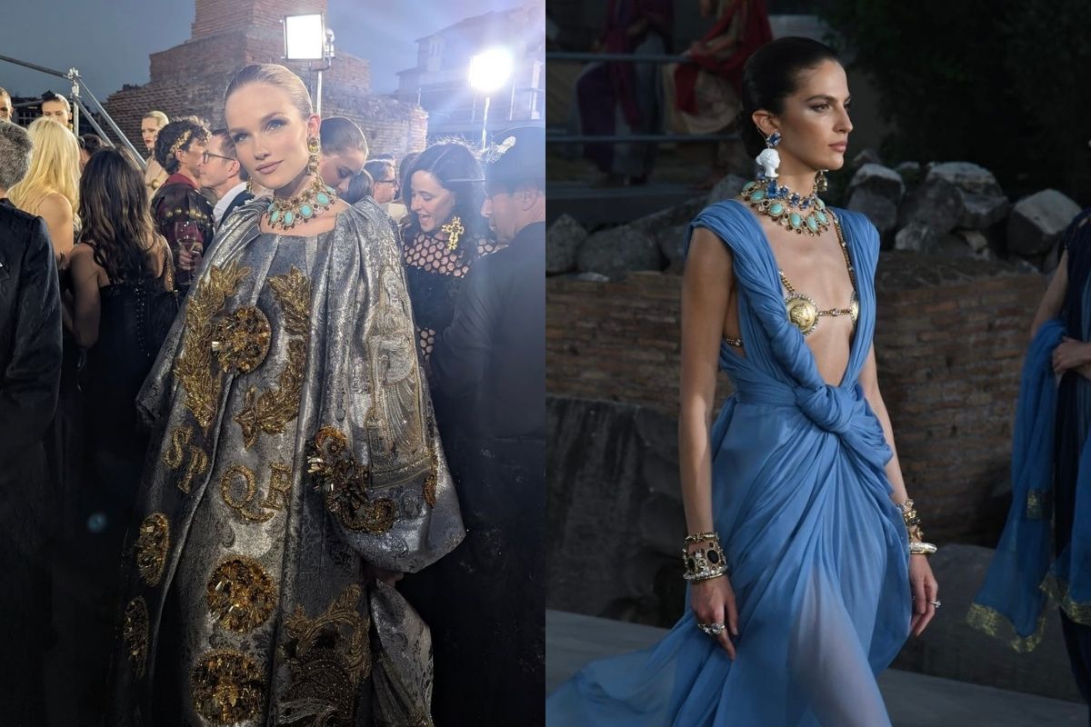 Dolce&Gabbana son koleksiyonunu Roma'da Arkeoloji Parkı'nda tanıttı