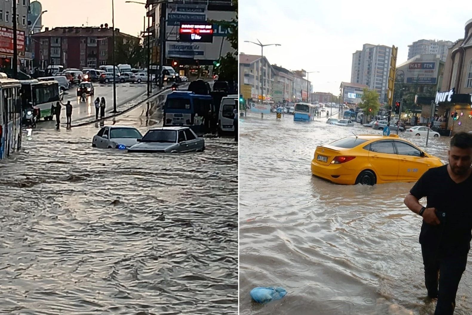 Ankara'da sağanak etkili oldu, evleri su bastı araçlar sürüklendi