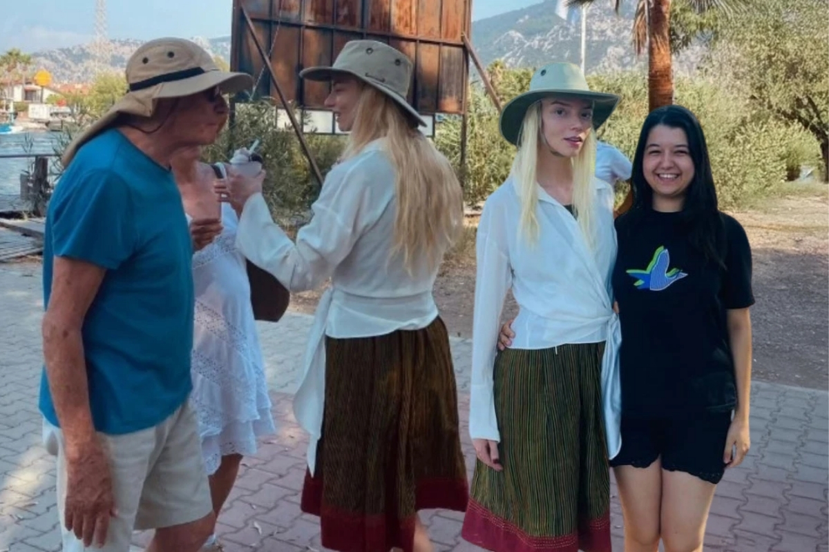 ABD'li ünlü oyuncu Anya Taylor-Joy'un Türkiye tatili Ortaca’da devam ediyor