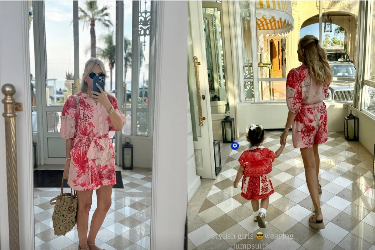 Arzu Sabancı ve Arzu Alara Sabancı'nın renkli kombini