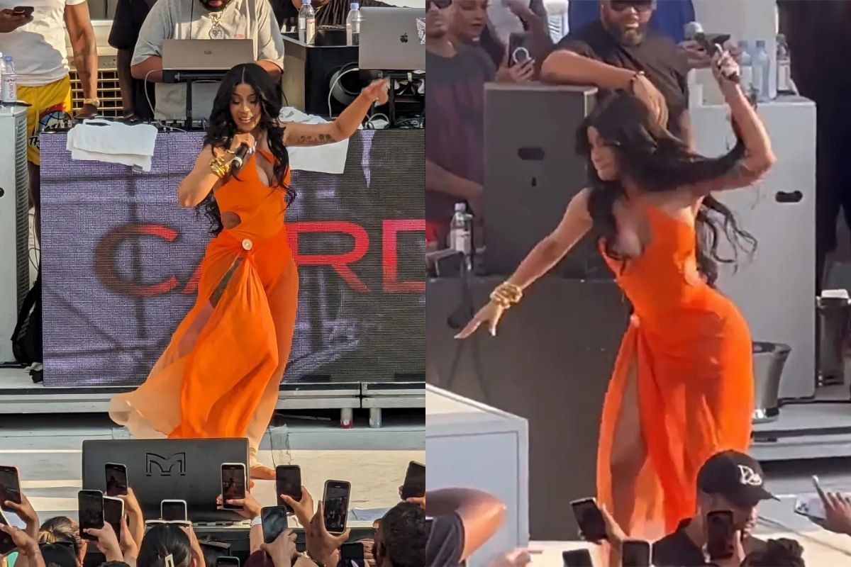 Cardi B, sahnede üzerine içecek atan kadına mikrofon fırlattı ve darp suçundan dava edildi