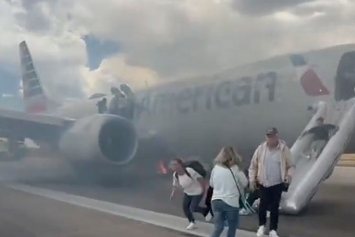 American Airlines yolcularının Denver Havalimanı’nda ölümden kaçışı kameralara yansıdı