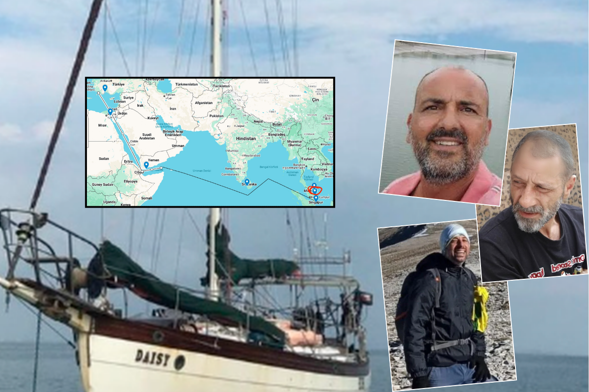 Malezya’dan Türkiye’ye gelmek için denize açılan 3 Türk’ün teknesi alabora oldu, biri kayıp