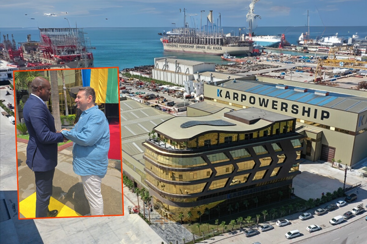 Yalova'ya gelen Gabon Cumhurbaşkanı, Karpowership'in yeni yüzer santraline görücü oldu
