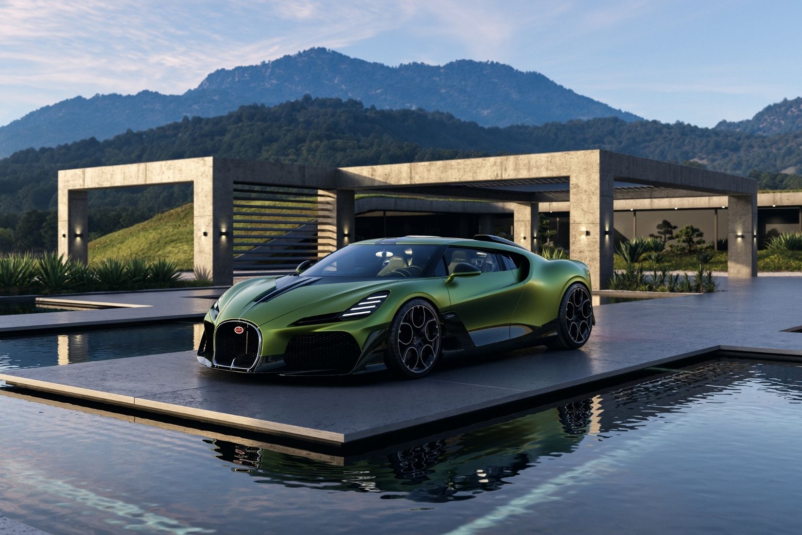 Bugatti, yalnızca iki adet üretilecek ve fiyatı 30 milyon doların üzerinde olacak Brouillard adlı süper otomobilini tanıttı