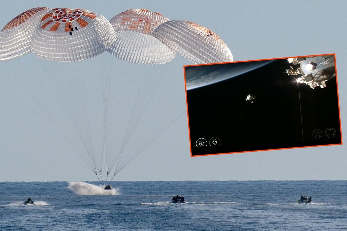 Uzayda 9 ay mahsur kalan astronotların yerine giden NASA ekibi 5 ay sonra dünyaya döndü