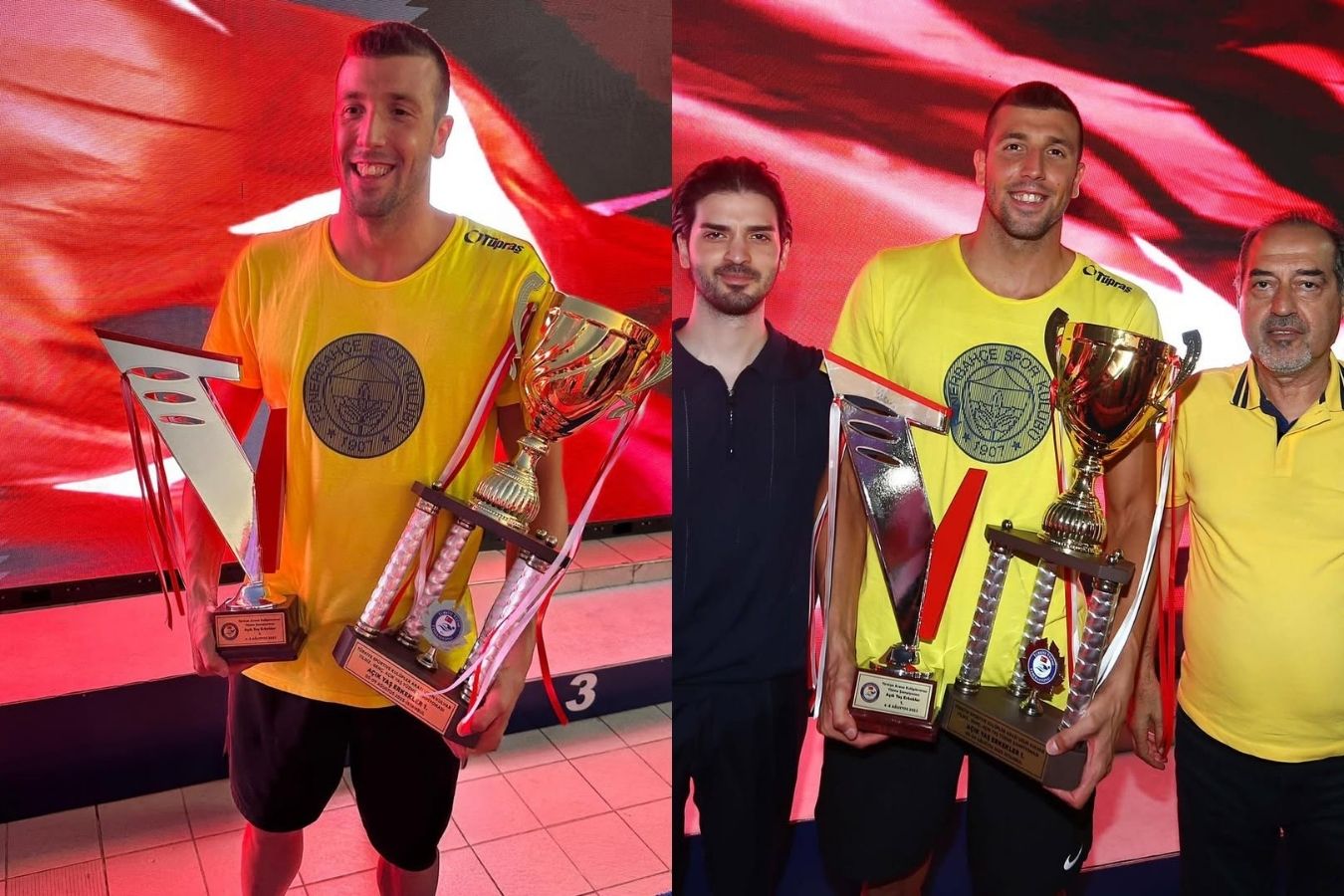 Galatasaray'dan alınan kupa Fenerbahçe'ye verildi