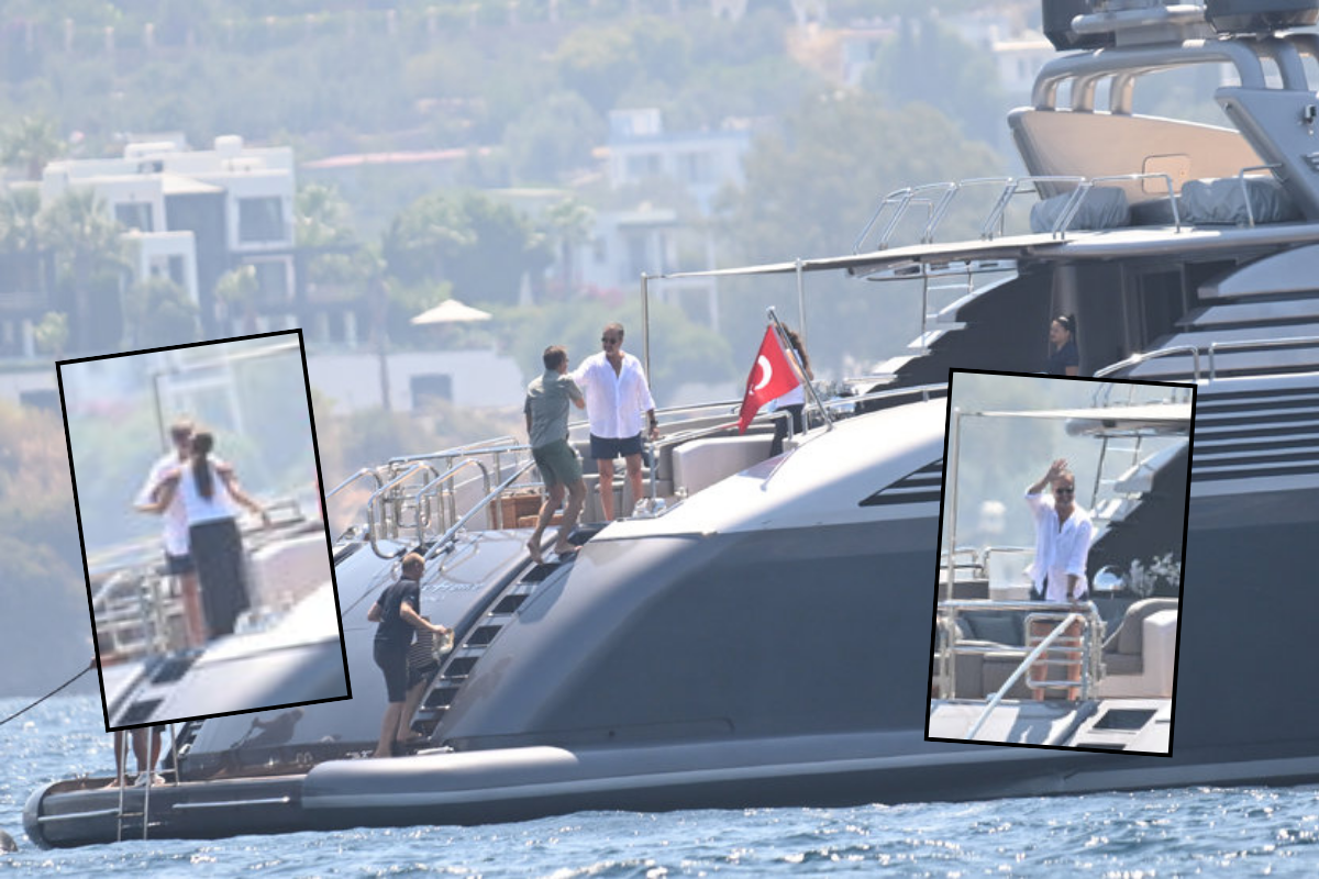 Serdar Bilgili dostlarını yatında ağırladı