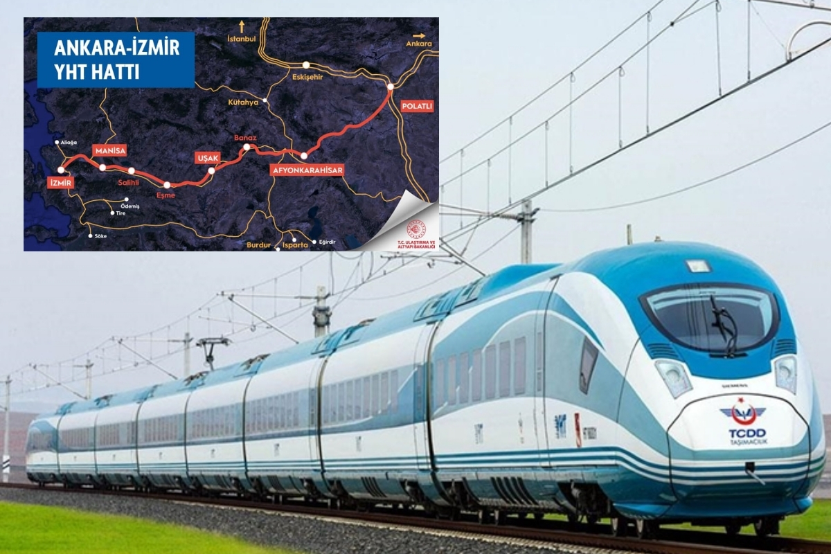 Cumhurbaşkanlığı İletişim Başkanlığından Ankara-İzmir YHT Hattı paylaşımı