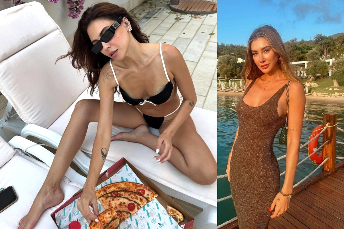 Dilara Aksüyek'ten pizzayla 'mutluluk' göndermesi