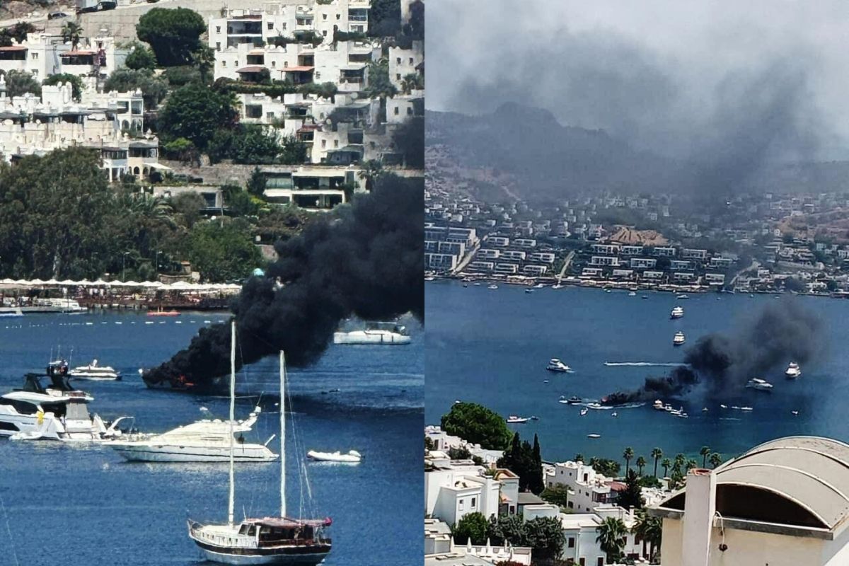 Bodrum'da milyonluk yangın