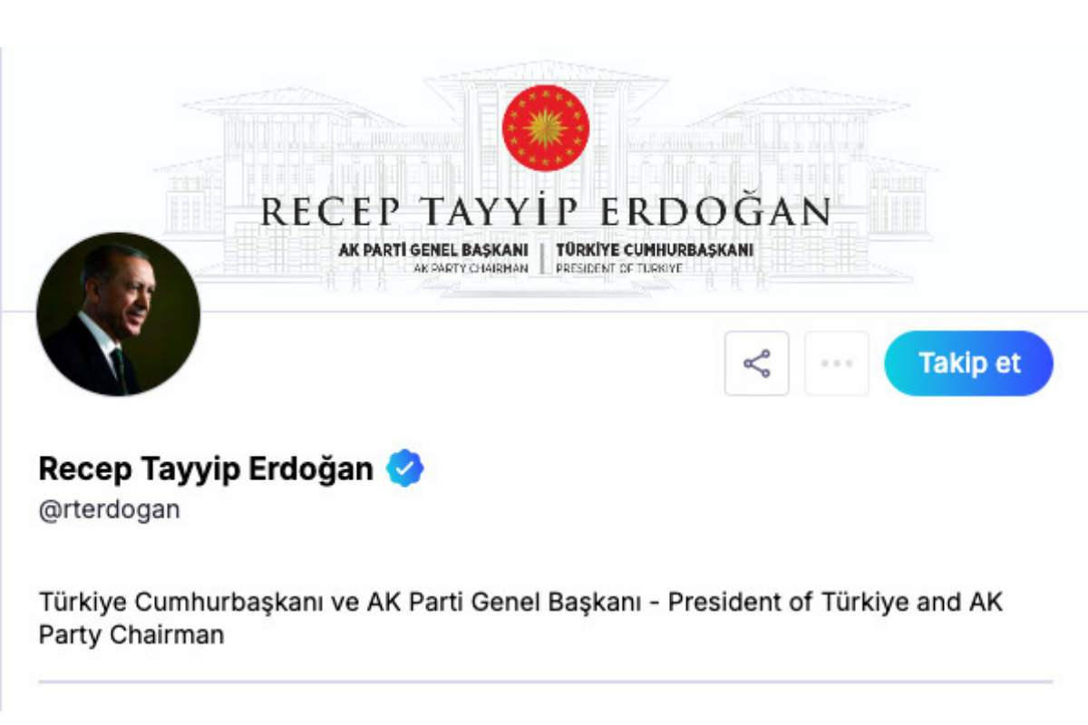 Cumhurbaşkanı Erdoğan'dan ilk NSosyal paylaşımı