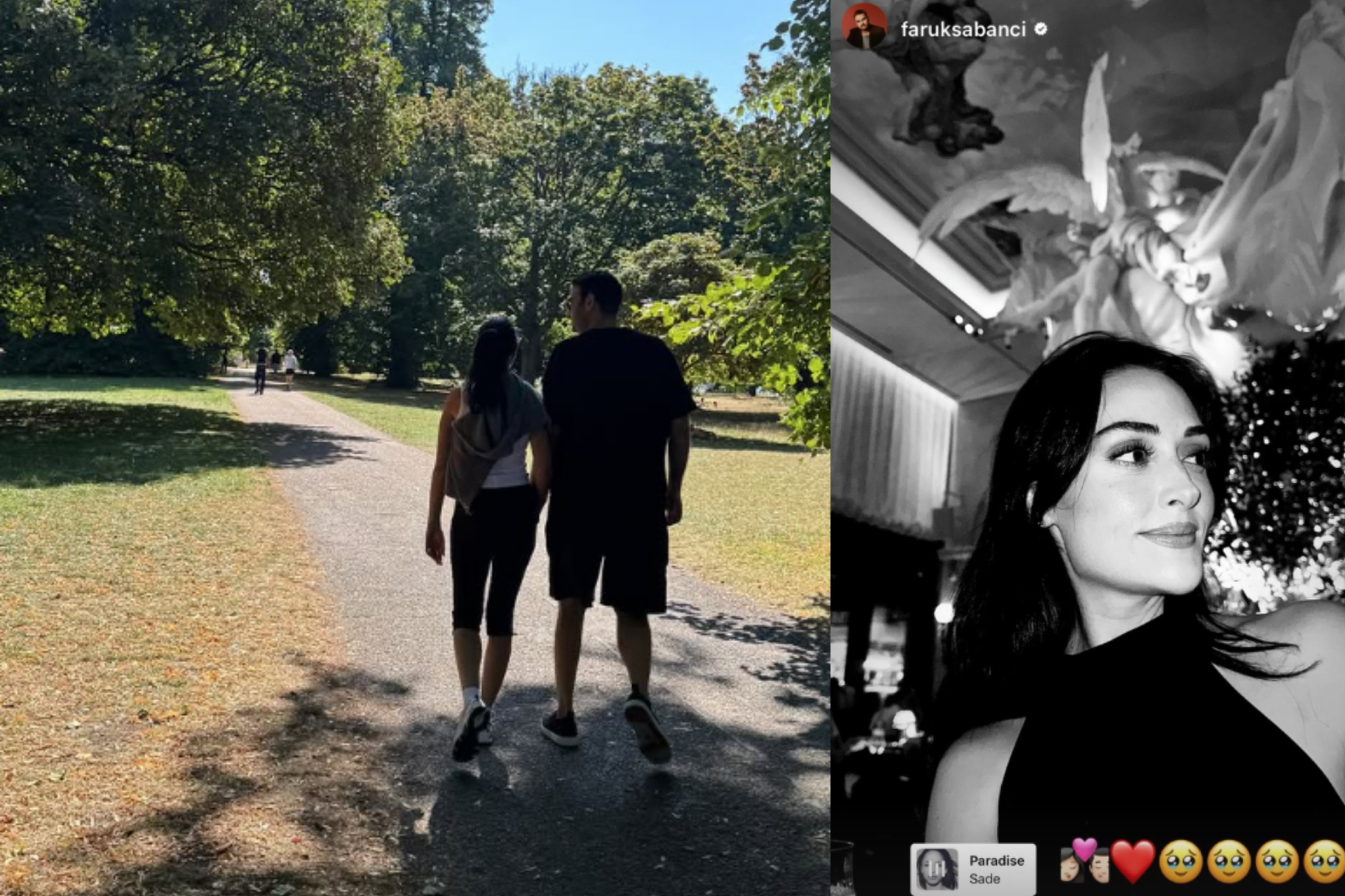 Esra Bilgiç ve Faruk Sabancı'dan aşk dolu pozlar