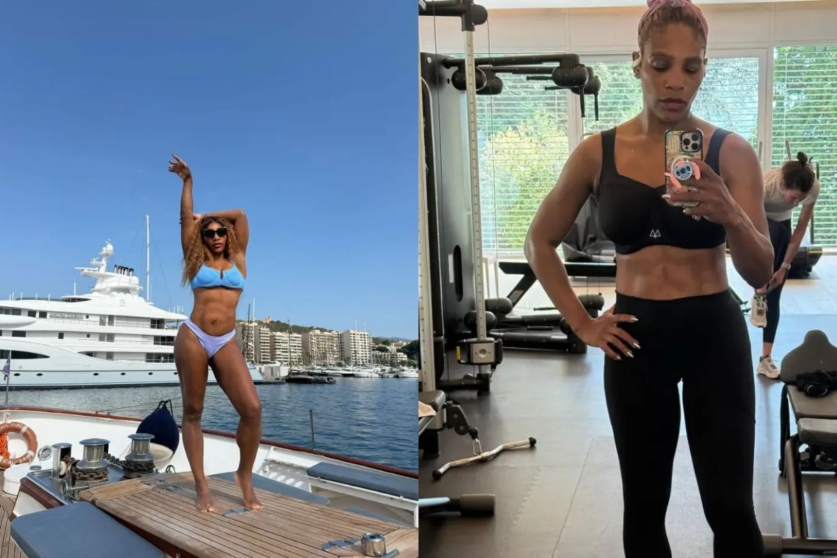 Serena Williams 14 kilo verdiğini açıkladı ve objektiflere poz verdi