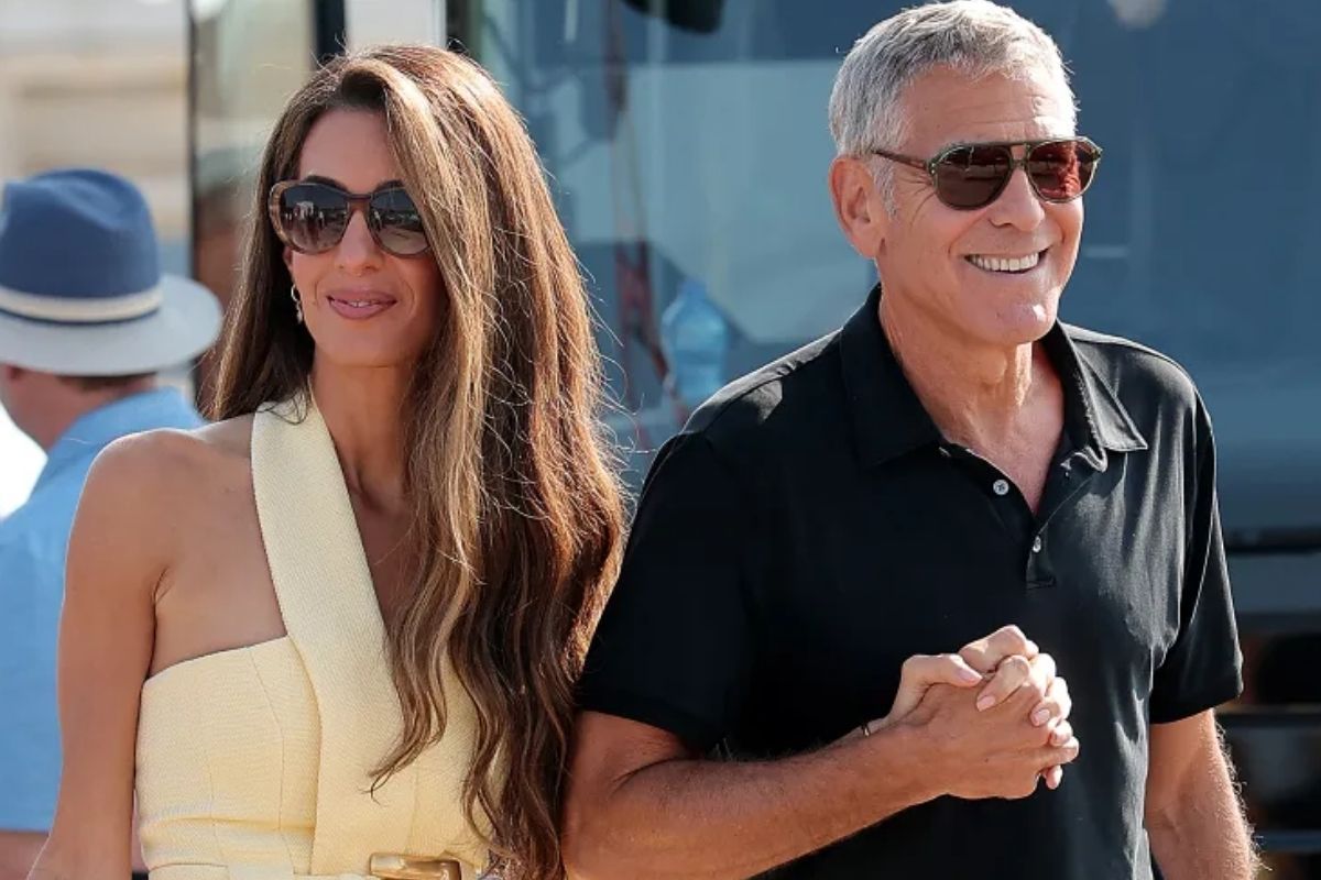 George Clooney ve eşi Amal, Venedik Film Festivali için İtalya'da