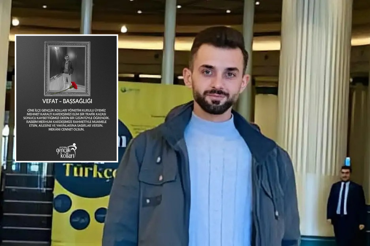 AK Parti'yi üzen acı kaza: AK Parti Aydın Çine Gençlik Kolları Yönetim Kurulu üyesi Mehmet Karaltı trafik kazasında hayatını kaybetti