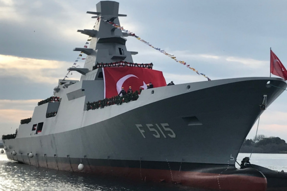 TCG İçel fırkateyninin denize indirme töreni gerçekleştirildi