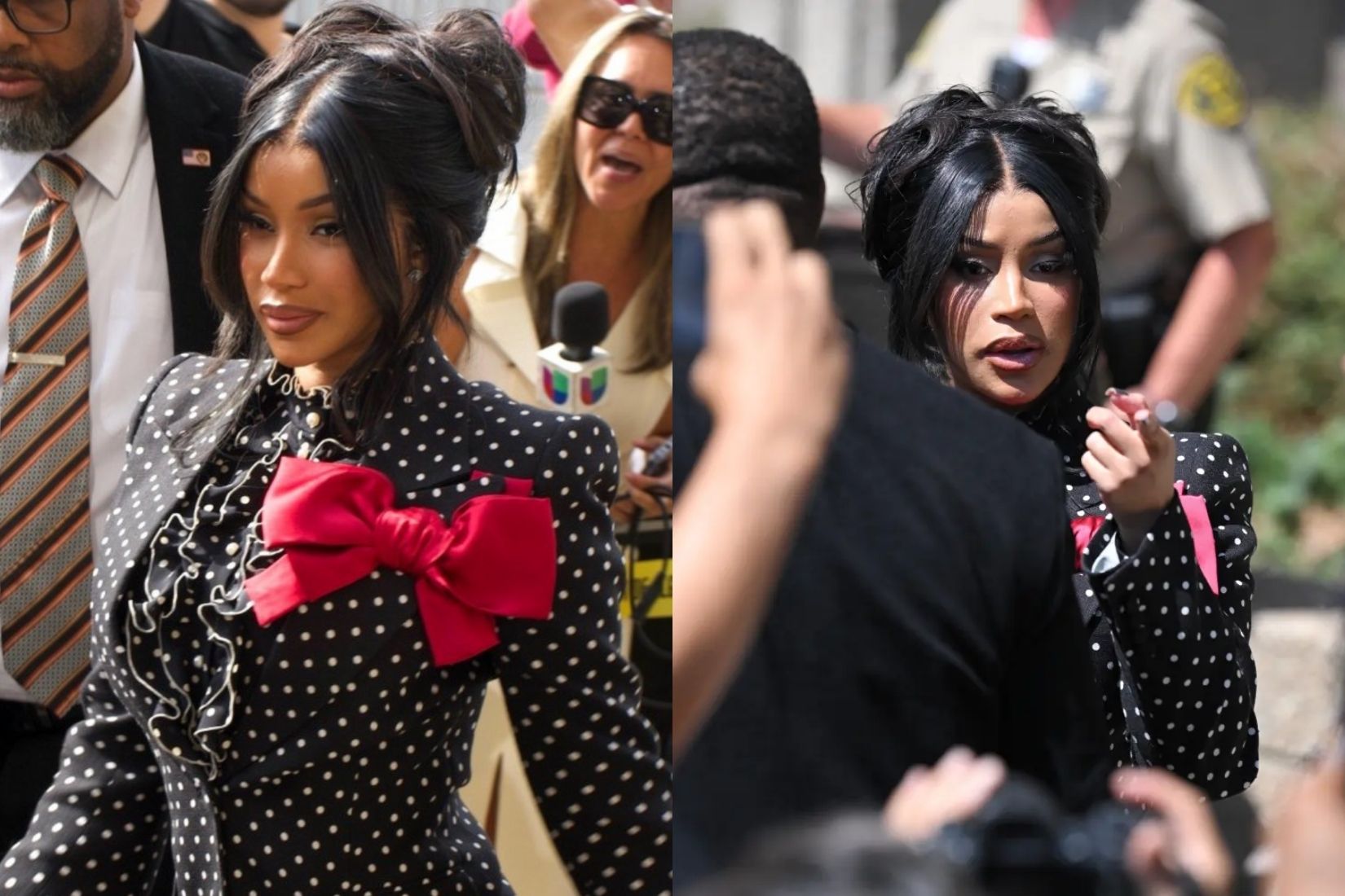 Cardi B, darp suçundan aklandığı dava çıkışında gazeteciye kalem fırlattı
