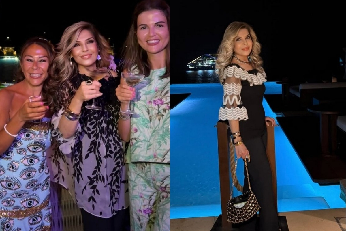 Neslihan ve Çiğdem Sabancı'nın Mikonos keyfi