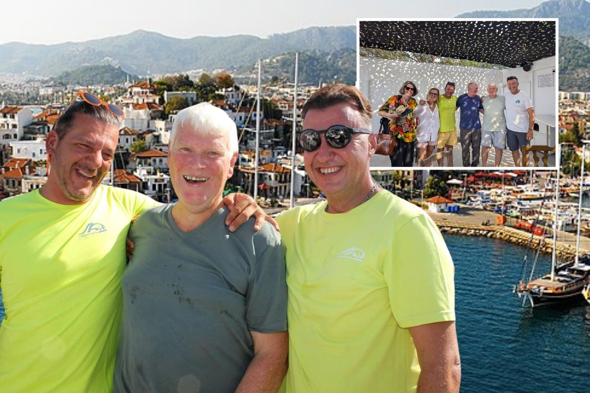 Emekli denizci Nick Chapman, 'Türklere minnettarım' diyerek Marmaris’te hayatını kurtaran kaptanları ziyaret etti
