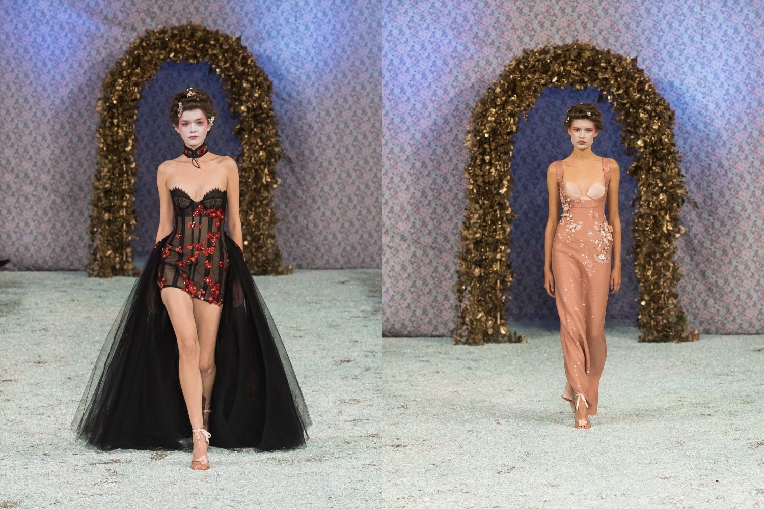 London Fashion Week'te podyumda Marie Antoinette rüzgarı esti