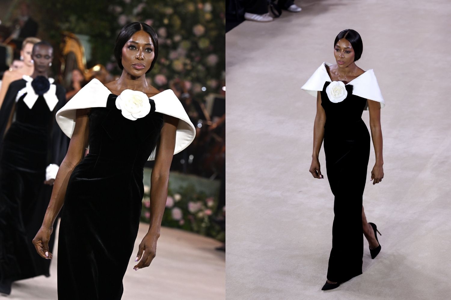 Naomi Campbell, London Fashion Week'te RichardQuinn's 2026 İlkbahar gösterisinde podyumdaydı