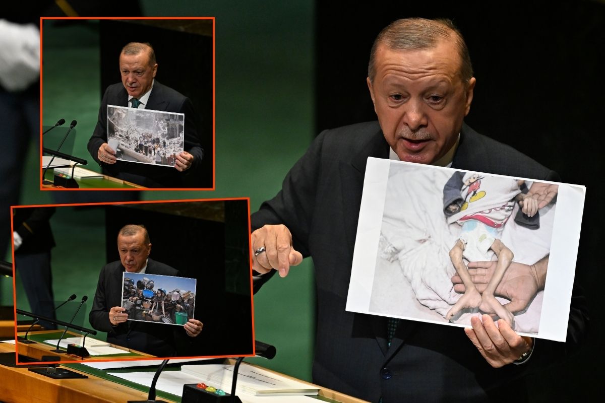 Cumhurbaşkanı Erdoğan, BM Genel Kurulu'nda İsrail'in Filistin'deki soykırımını anlattı: Her saat bir çocuk acımasızca hayattan kopartılıyor