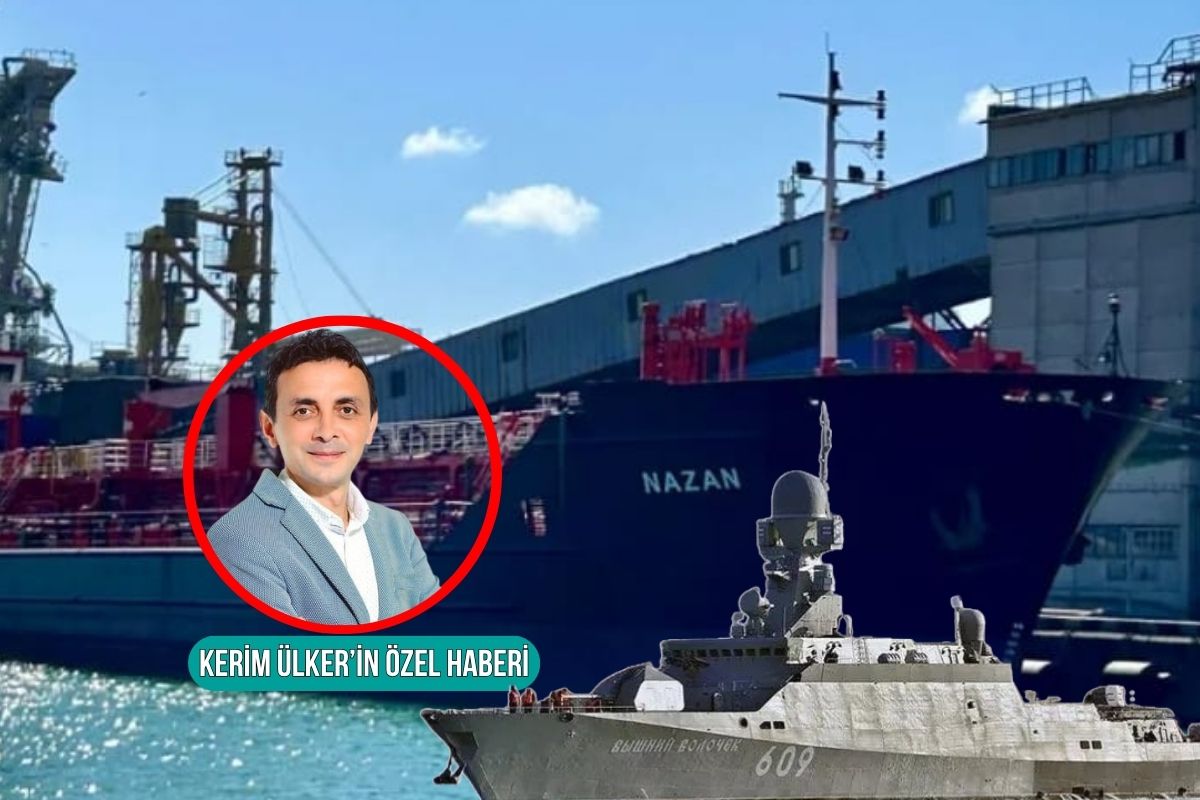 Ukrayna drone'larından kaçan Rus savaş gemisi Vyshny Volochek, Türk tankeri Nazan'a çarptı