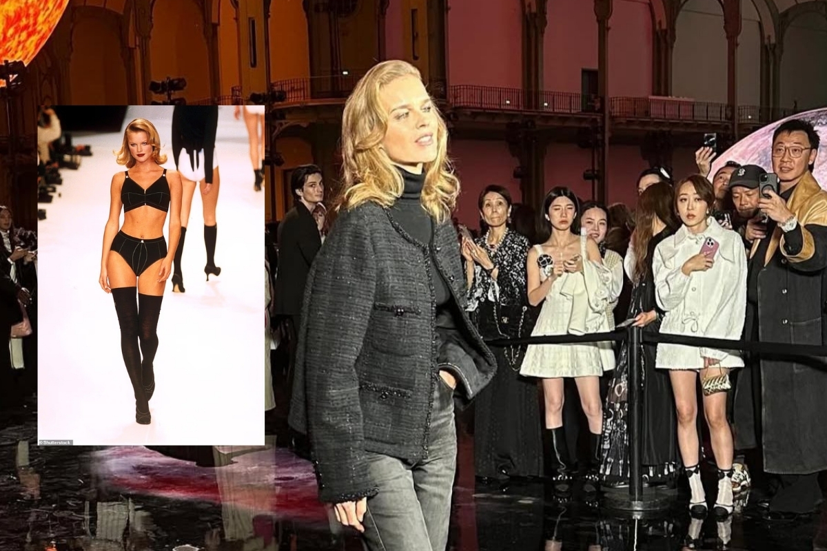 Eva Herzigova, 20 yıl sonra Paris Moda Haftası’nda parladı