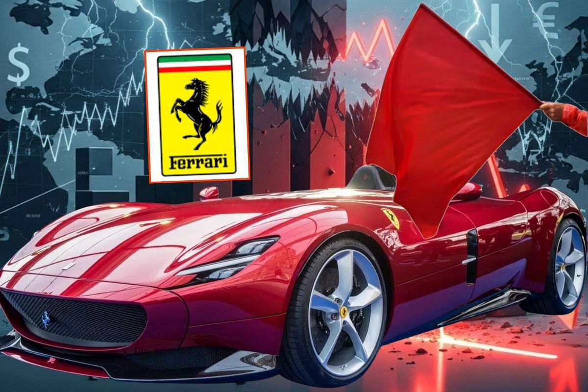 Lüks spor otomobili Ferrari, elektrikli aracını tanıttığı ve stratejisini açıkladığı gün borsada tarihi bir düşüş yaşadı
