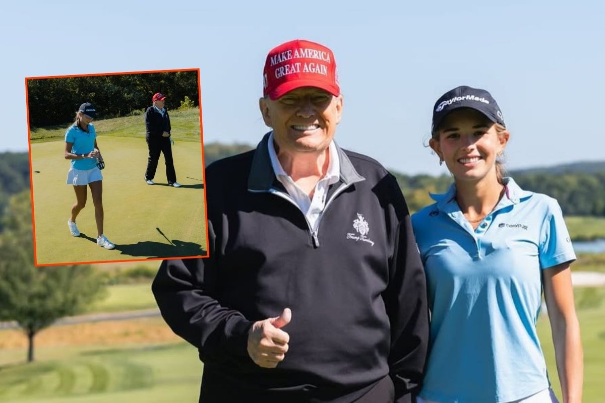 Torun Kai Trump'tan ABD Başkanı 'dede'yle golf paylaşımı