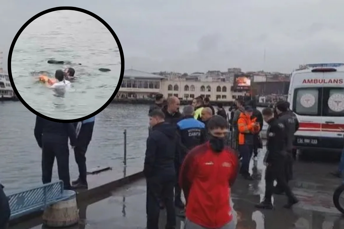 İstanbul Kadıköy'deki Adalar-Beşiktaş İskelesi'nde 4 engelli denize düştü: 1'i öldü