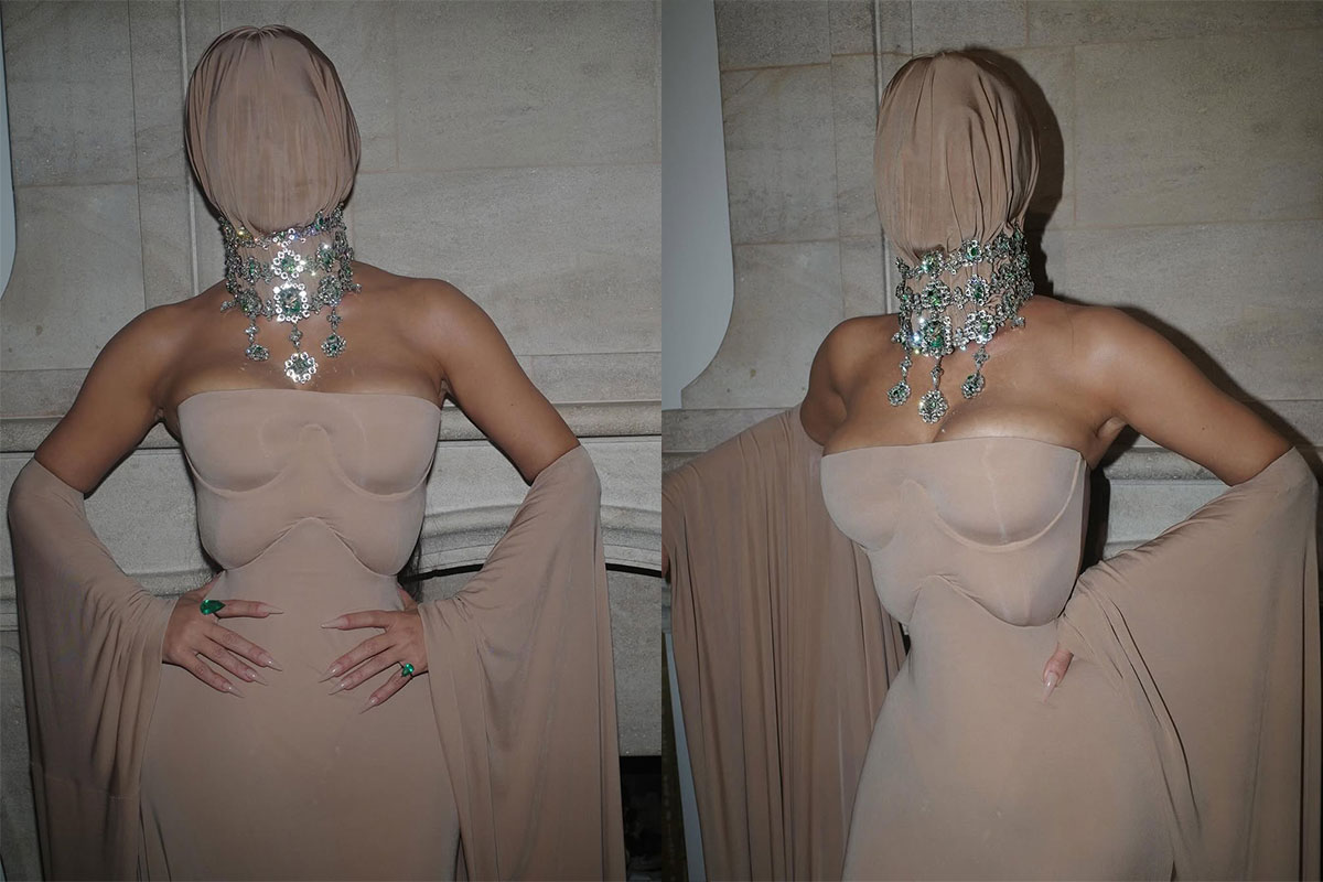 Kim Kardashian, Maison Margiela tasarımıyla görüldü