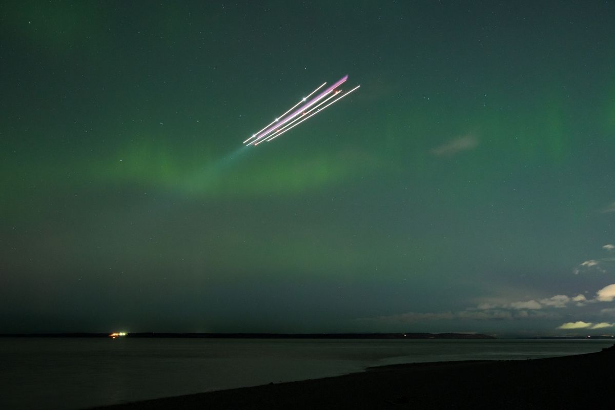 Alaska'nın Anchorage şehrinde kuzey ışıkları görüldü