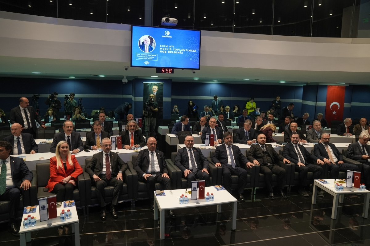 Ankara Sanayi Odasının ekim ayı meclis toplantısında konuşan TSE Başkanı Mahmut Sami Şahin: Avrupa standartını Türk standardı haline getiriyoruz