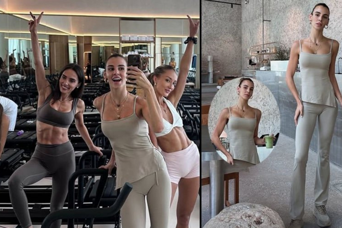 Spor yaptığı anları sık sık sosyal medya hesabından paylaşan Aslışah Alkoçlar dostlarıyla spor salonunda buluştu
