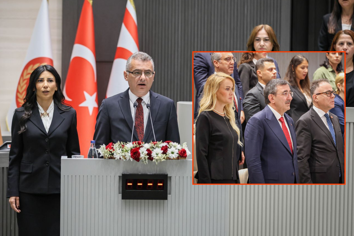 KKTC'de yeni Cumhurbaşkanı Tufan Erhürman, Cumhuriyet Meclisi'nde düzenlenen törende ant içti