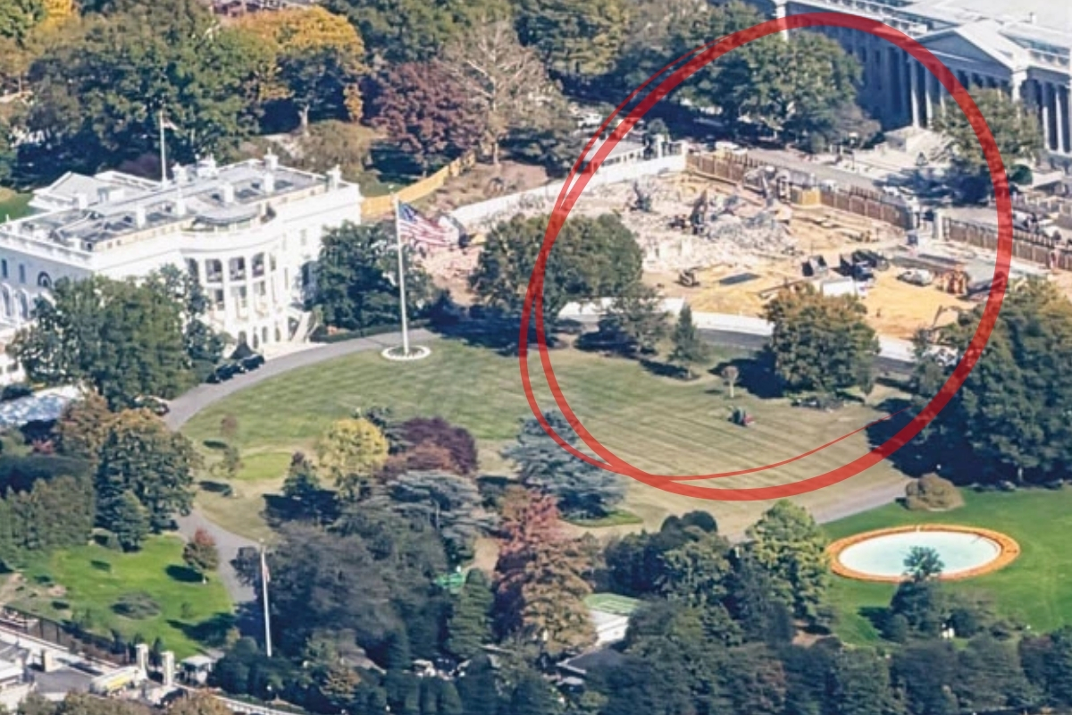 123 yıllık Beyaz Saray Doğu Kanadı, Trump’ın 8 bin metrekarelik balo salonu projesi için tamamen yıkıldı