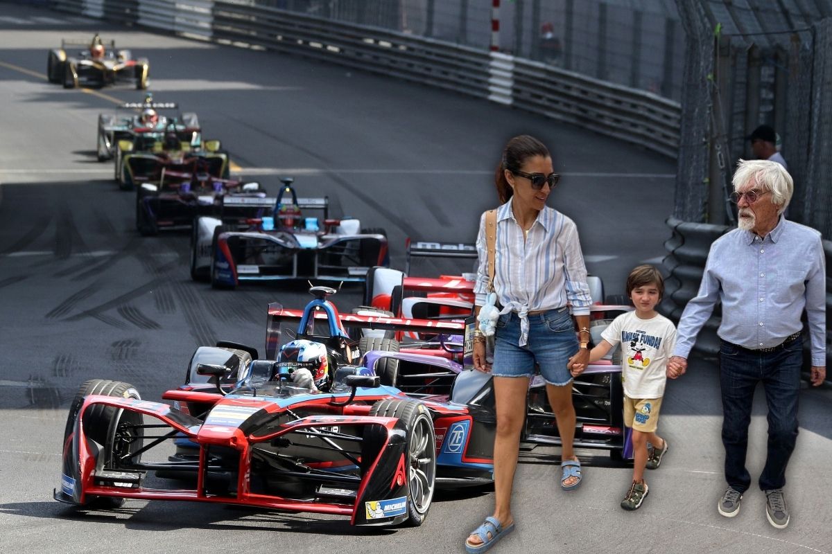 Formula 1’in 95 yaşındaki eski patronu Bernie Ecclestone doğum gününü 49 yaşındaki eşi ve 5 yaşındaki oğlu Ace ile birlikte kutladı