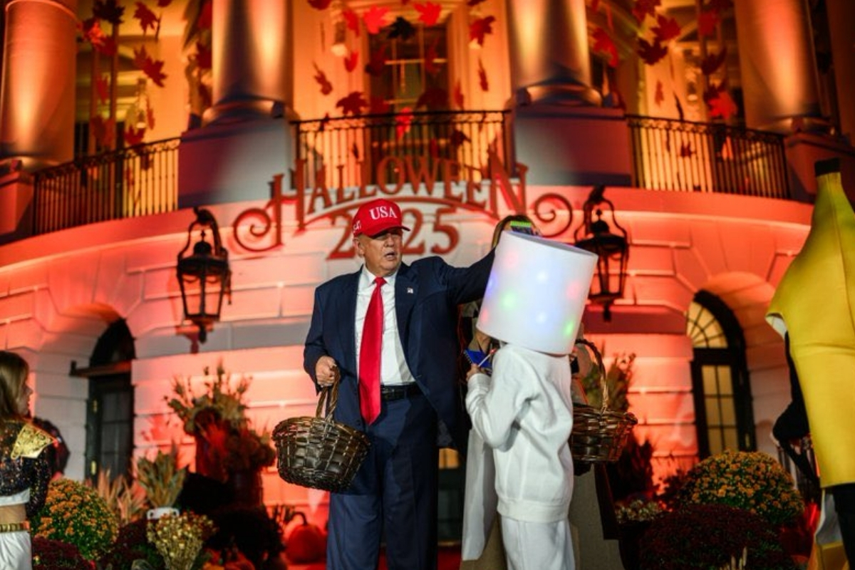 ABD Başkanı Trump, Beyaz Saray'da Cadılar Bayramı etkinliği düzenledi