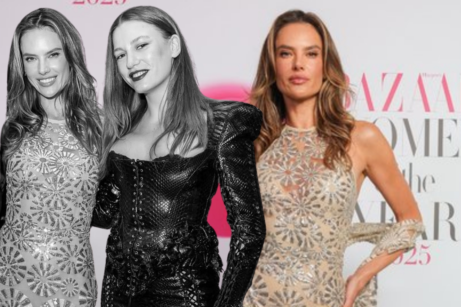 Serenay Sarıkaya ve Alessandra Ambrosio Yılın Kadınları Ödülleri gecesinde bir araya geldi
