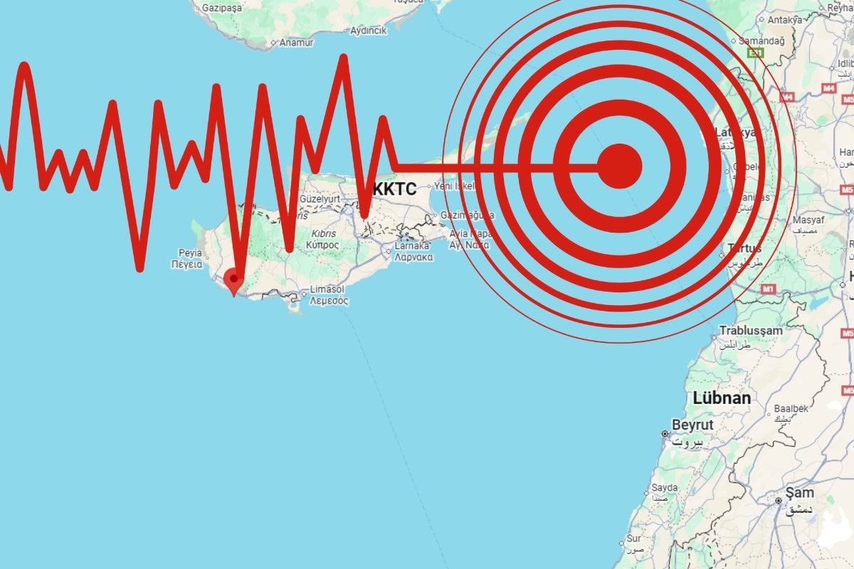 Kıbrıs açıklarında 5,4 büyüklüğünde yeni bir deprem meydana geldi