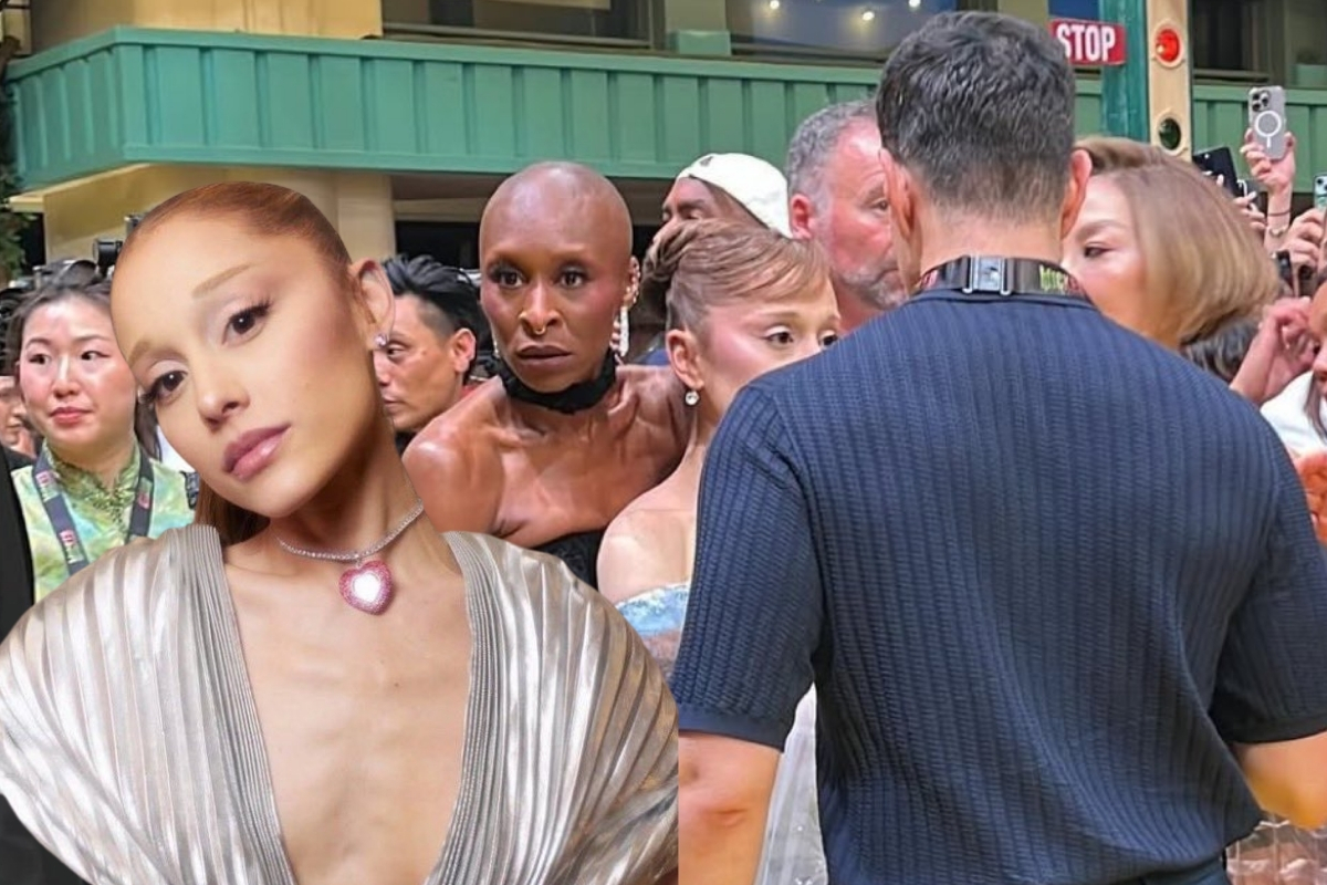 Yeni filminin galasında Ariana Grande'ye 'kırmızı halı işgalcisi' saldırısı
